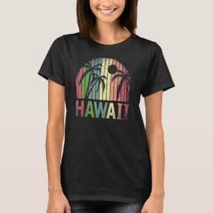 Camiseta Palm Trees Honolulu Beach Aloha Summer Retro Hawai