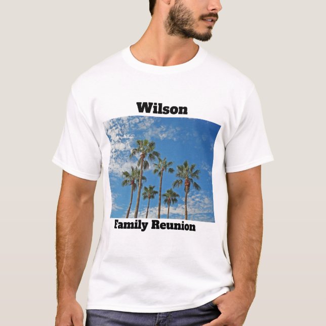 Camiseta Palm Trees Paraíso Reunião Familiar Keepsaokê (Frente)