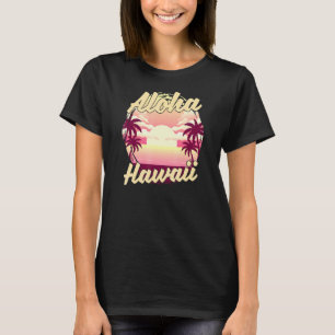 Camiseta Palm Trees Tropicais Havaianos — Sunset Aloha H