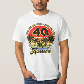 Camiseta Palma De Sol Com 40 Anos De Idade