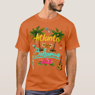 Camiseta Palma de Verão da praia de Atlantis Bahamas