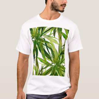 Camiseta Palma Folha Pintada Mão