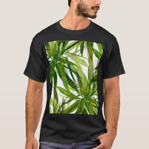 Camiseta Palma Folha Pintada Mão