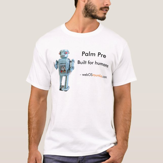 Camiseta Palma pre, construído para seres humanos (Frente)