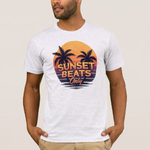 Camiseta Palmares Vintage Apenas Batidas do Pôr do Sol Retr