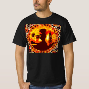 Camiseta Palmas de Hula Sunset Havaiano