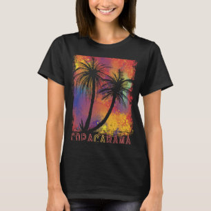 Camiseta Palmeira colorida Copacabana Paradise Rio Beach O