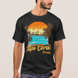 Camiseta Palmeira de férias de verão de Cape Coral Florida