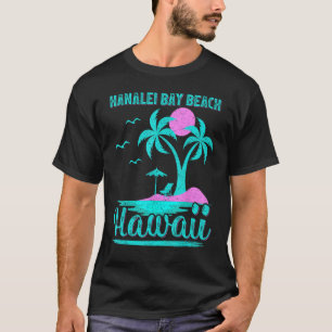 Camiseta Palmeira de férias de Verão Sunset Hawaii Hanalei