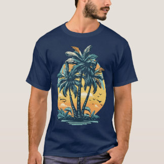 Camiseta Palmeira Estado tropical da mente
