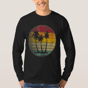 Camiseta Palmeira Praia Tropical Vintage Estilo Retro 70s 8