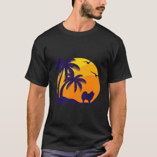Camiseta Palmeira Sunset E Pomerânia