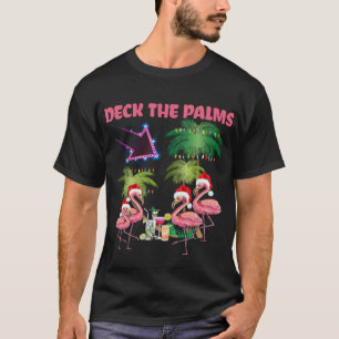 Camiseta Palmeira Tropical De Natal Tropical Tr
