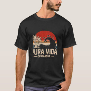 Camiseta Palmeira Vintage Férias em Família Costa Rica Pura