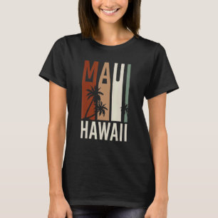 Camiseta Palmeiras de Aloha Férias de Verão Retro Maui Hava