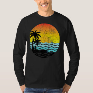 Camiseta Palmeiras de férias de verão Retro Tropical S