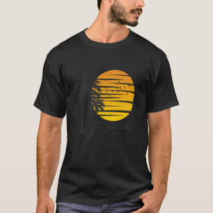 Camiseta Palmeiras de Praia de Santa Lúcia nas Índias Ocide