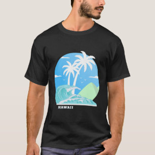 Camiseta Palmeiras do Havaí Ilha Mares do Sul Surfando Souv