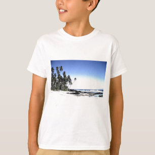 Camiseta Palmeiras exóticas e praia paraísa