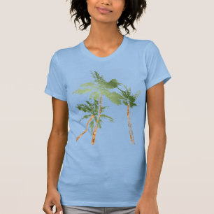 Camiseta Palmeiras Tropicais Coqueiros Havaí