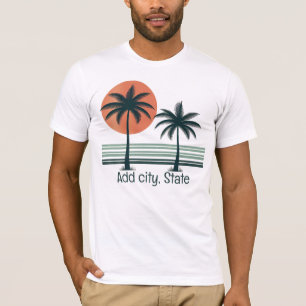 Camiseta Palmeiras tropicais retrô/vintage