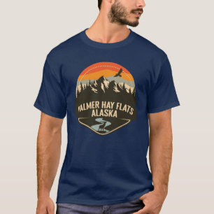 Camiseta Palmer Hay Flats Alasca Acampamento Retro Oversize
