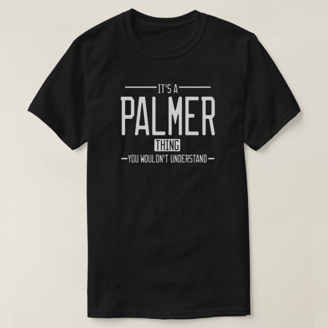 Camiseta Palmer - nome engraçado - família engraçada (Frente do Design)
