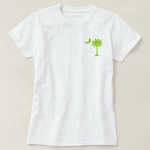 Camiseta Palmetto do bolso do verde limão