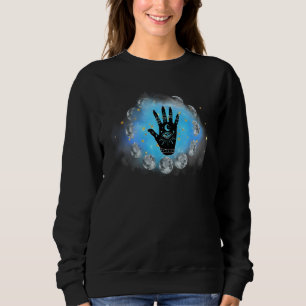 Camiseta Palmistry Reader Design Astrologic Moon Phases N