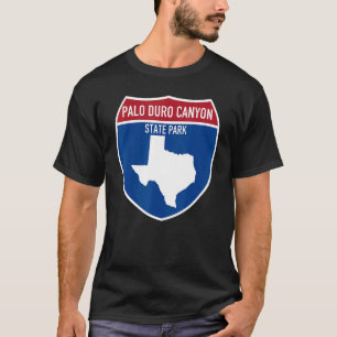 Camiseta Palo Duro Canyon State Park Texas Highway Vacation