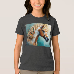 Camiseta Palomino Paint Mustang Retrato