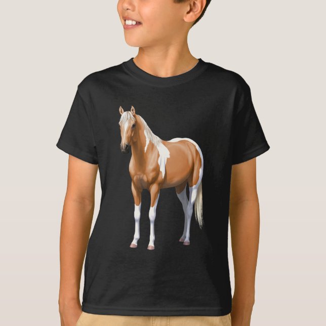 Camiseta Palomino Pinto Quarter Horse Paint Stallion (Frente)