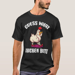 Camiseta Palpite Engraçado Qual é, Bunda de Frango! Design