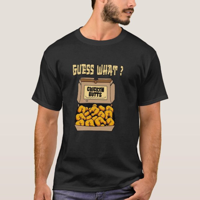 Camiseta Palpite Engraçado Qual É o Bumbum de Frango Bumbun (Frente)