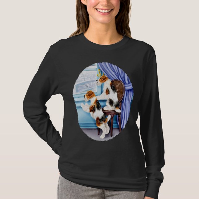 Camiseta Pals de Parlor de Fio Fox Terrier (Frente)