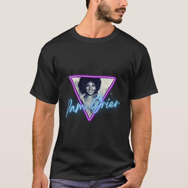Camiseta Pam Grier Retro Blaxploitation (Frente)