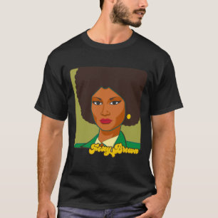 Camiseta Pam Grier - Trabalho de arte do ventilador de expl