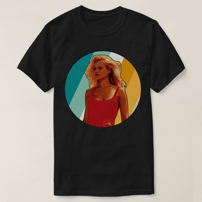 Camiseta pamela anderson - Baywatch retro (Frente do Design)
