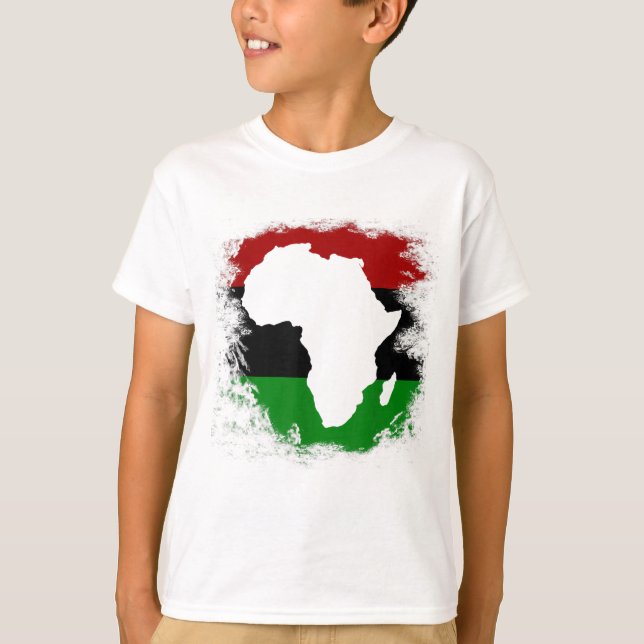 Camiseta Pan-Africa Flag African Continent Map Pan-Africa U (Frente)