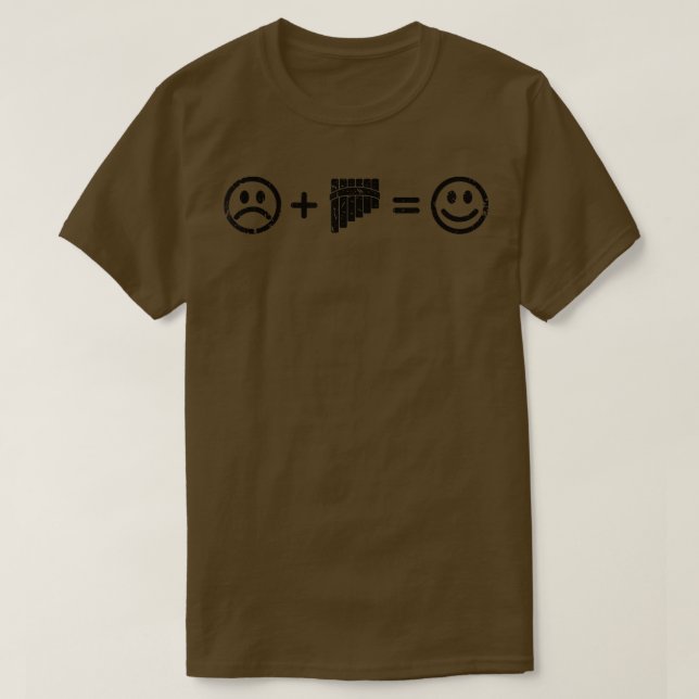 Camiseta Pan Flute Music Torna Feliz Presente Funcional Pan (Frente do Design)