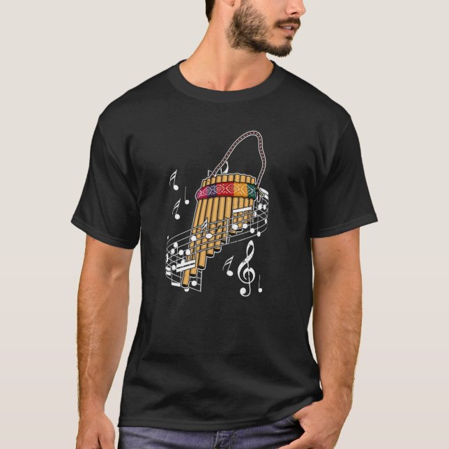 Camiseta Pan Flute Musical Instrument (Frente)