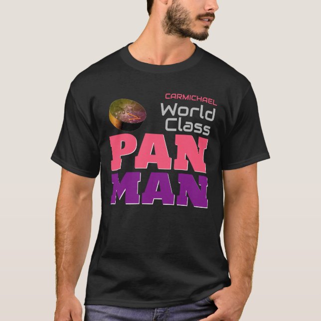 Camiseta Pan Man on BLACK (Frente)