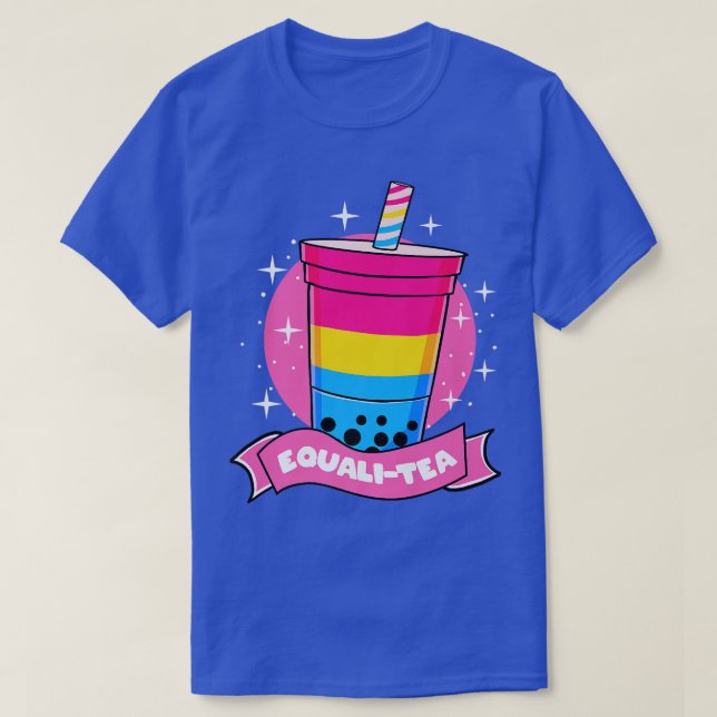 Camiseta Pan Pride Bubble Tea Pansexual 1463 (Frente do Design)