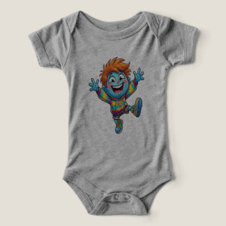 Camiseta Pañalero de Bebé Lleno de Alegría y Energía, Niño 
