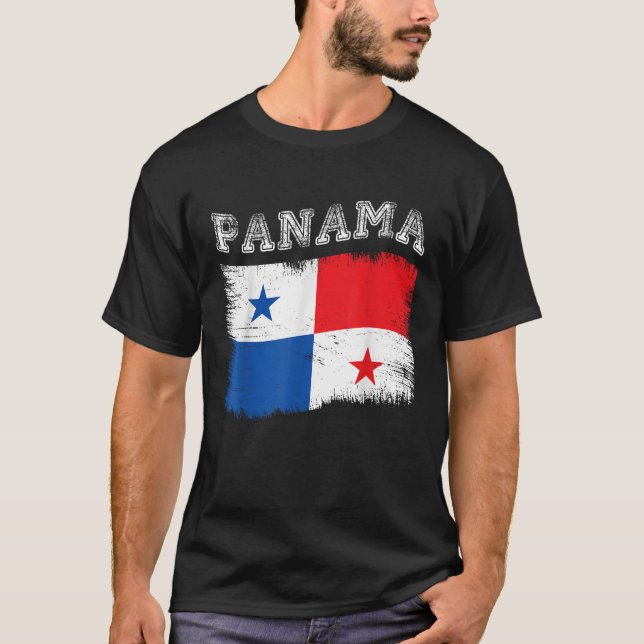 Camiseta Panamá: Bandeira do Panamá Destino de Férias Turís (Frente)