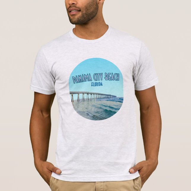 Camiseta Panamá City Beach Florida Vintage (Frente)