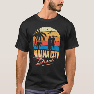 Camiseta Panamá City Florida Beach Surfing Ocean Sum