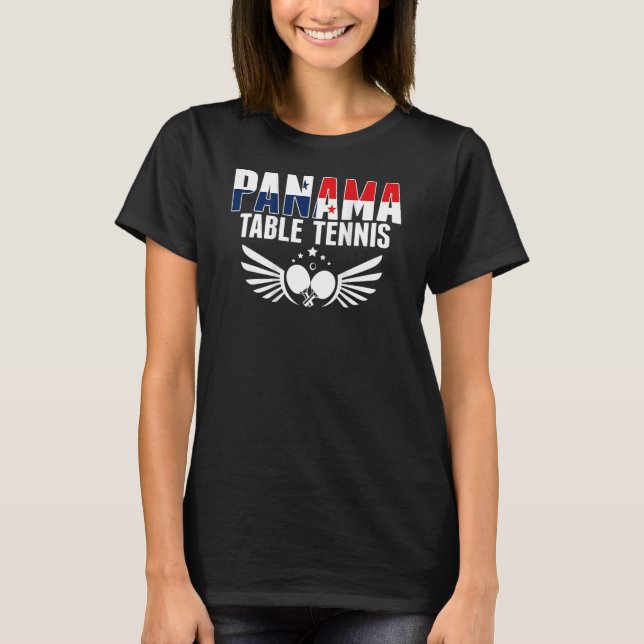 Camiseta Panama Ping Pong     Panamanian Table Tennis Suppo (Frente)
