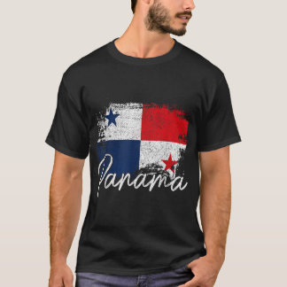 Camiseta Panamá Vintage Bandeira Orgulho Panamenho Raízes A