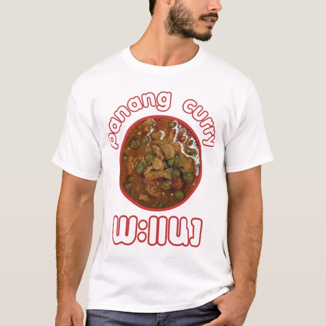 Camiseta Panang Thai Curry ... Comida da rua Tailândia (Frente)